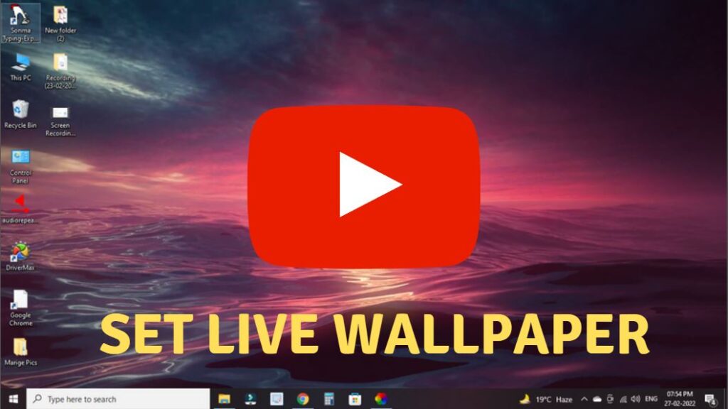 How to set live wallpaper YouTube Video