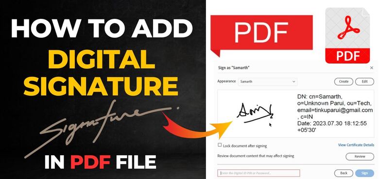 How to Sign a PDF Document with a Digital Signature